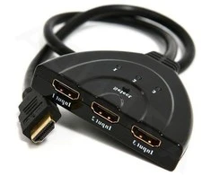 GEMBIRD DSW-HDMI-35 Gembird HDMI sąsajos jungiklis, 3 jungtys, įmontuotas kabelis