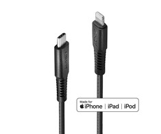USB Kabelis - LINDY USB Type C į Lightning Laidas, M/M, 480Mbps, 0.5 m, Juodas