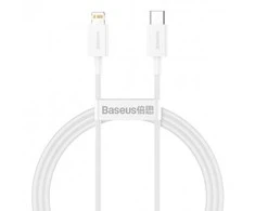 Baseus Superior serijos USB-C – Lightning laidas 20 W PD 2m – Baltas