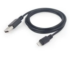 GEMBIRD CC-USB2-AMLM-2M Gembird USB duomenų sinchronizavimo ir įkrovimo 8 kontaktų kabelis, 2m, juodas