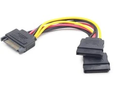 GEMBIRD CC-SATAM2F-01 maitinimo skirstytuvas SATA 15 kontaktų -> 2x SATA HDD - tiesus