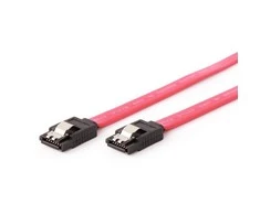 GEMBIRD CC-SATAM-DATA-0.3M Serial ATA III 30cm Data Cable metal clips red