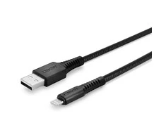 Kabelis - LINDY 2m USB Type A į Lightning kabelis, 480Mbps, juodas