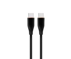 Gembird Cablexpert | Aukščiausios kokybės silicio C tipo maitinimo (PD) įkrovimo ir duomenų kabelis, 1,5 m | CC-USB2S-CMCM-1.5M-BK