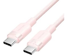 Kabelis USB Vention USB-C - USB-C 1 m Rožinė (TRDPF)