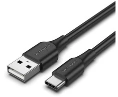 Kabelis USB Vention USB-A - USB-C 1.5 m Juodas (CTHBG)