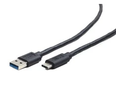 Laidas GEMBIRD USB 3.0 type C(AM/CM) 0.1m, juodas