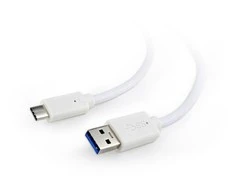 Gembird USB 3.0 C tipo (AM/CM) 0,5 m, baltas