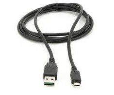 GEMBIRD CC-MUSB2D-1M Gembird dvipusis USB 2.0 AM į Micro-USB kabelis, 1 m, juodas