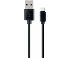 GEMBIRD CC-USB2-AMCM-1M USB 2.0 AM į Type-C kabelis AM/CM 1m juodas