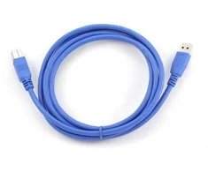 GEMBIRD CCP-USB3-AMBM-6 aukštos klasės USB 3.0 kabelis, USB A tipo kištukas - USB B tipo kištukas, 3 metrai, mėlynas