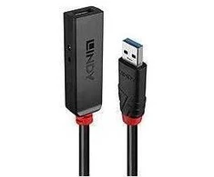 USB Prailginimo Laidas - LINDY USB 3.0 Aktyvus Prailginimo Laidas, M/F, 5 Gbps, 3 m, Juodas