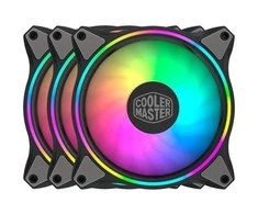 Cooler Master MasterFan MF120 Halo 3in1 Kompiuterio korpusui Ventiliatorius 12 cm Juoda, Pilka