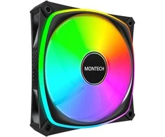 „Montech AX120 PRO PWM“ ventiliatorius, ARGB®, 3 vnt. pakuotėje, 120 mm, juodas