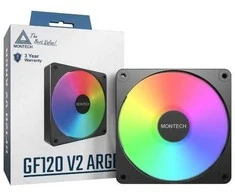 Wentylator Montech Wentylator GF120 V2 ARGB PWM Juodas 120mm
