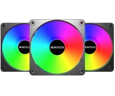 Montech GF120R V2 ARGB (juodas/baltas, 3 vnt. pakuotė, reversinis, 120 mm)