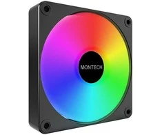 „Montech Fan GF120R V2 ARGB PWM“ atvirkštinis juodas 120 mm ventiliatorius