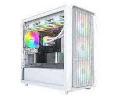 Montech X5M PC Case, Mid Tower, Micro-ATX, ARGB, Tempered Glass – Baltas