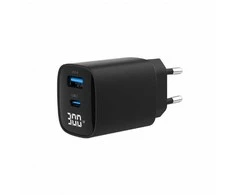 Gembird USB QC3.0 Type-C 30W PD LCD juodas