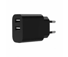 Gembird 2xUSB-A 5V 2.4 A juoda