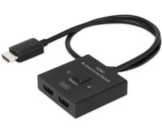 „Club 3D Club3D“ HDMI jungiklis „du viename“ dvikryptis 8K60Hz/4K120Hz UHD mažmeninė prekyba