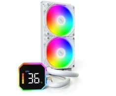 Montech HyperFlow Digital 240 baltas AIO vandens aušinimo rinkinys