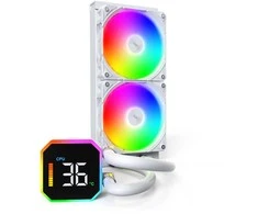 Montech HyperFlow Digital 240 baltas AIO vandens aušinimo rinkinys