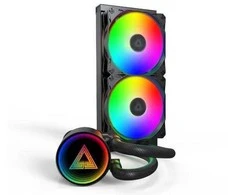 „Montech LightFlow ARGB 240“ juodo vandens aušinimo AIO rinkinys