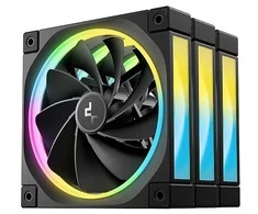 DeepCool FL12R-3 IN 1 Kompiuterio dėklas Fan 12 cm Juodas 3 pc(s)