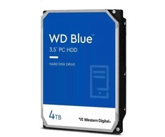 „Sandisk Western Digital WD Mėlyna“ 3,5 colio kompiuterio vidinis kietasis diskas, 4 TB, 5400 RPM, 128 MB, 3,5 colio, „Serial ATA III“