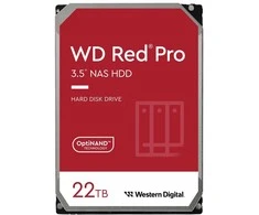 HDD WESTERN DIGITAL Raudona Pro 22TB SATA 512 MB 7200 rpm 3,5" WD221KFGX