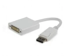 GEMBIRD A-DPM-DVIF-002-W Gembird Displayport kištukas (vyriškas) į DVI (24+5) kištuką (lizdas), baltas