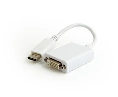 GEMBIRD A-DPM-DVIF-03-W Gembird Displayport v1.2 kištukas į DVI (24+5 kištuką) kištuką, baltas