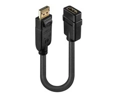 Lindy DisplayPort į HDMI 15 cm juodas