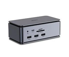 Nešiojamojo Kompiuterio Dokavimo Stotis - LINDY DST-Pro USB4 Dokas 8K/2x4K 60Hz, USB tipo A/C, HDMI, DP, 100W