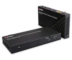 AV Priedas - LINDY Cat.6 HDMI 4K60 USB 2.0 IR HDBaseT KVM Priedas 150 m