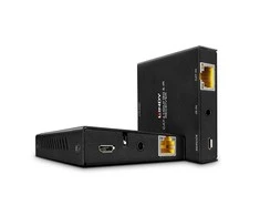 HDMI Signalo Ilgintuvas - LINDY Cat.6 HDMI 4K30, IR &amp; RS-232 HDBaseT Ilgintuvas su PoC, 70 m, Juodas
