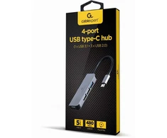 I/O HUB USB-C 4PORT/UHB-CM-U3P1U2P3-01 GEMBIRD