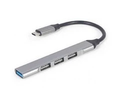 Įvesties/išvesties šakotuvas USB-C 4 prievadų GEMBIRD