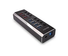 USB Hub - LINDY 4 Prievadų USB 3.0 Hub su 3 Greito Įkrovimo 3.0 Prievadais