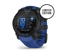 Išmanusis laikrodis Garmin Instinct 3 – 45 mm, AMOLED, Juodas su mėlynu / juodu dirželiu