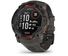 Išmanusis laikrodis Instinct 3 – 50 mm, Solar Juodas su anglies spalvos dirželiu