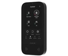 Ajax KeyPad TouchScreen belaidė valdymo klaviatūra liečiamu ekranu (Juoda)