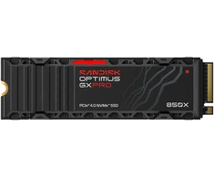 Kietasis diskas SanDisk Optimus GX PRO 850X 1TB M.2 PCIe 4.0 NVMe, su radiatoriumi