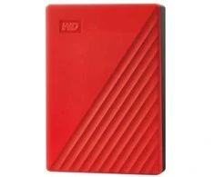 Išorinis kietasis diskas HDD Western Digital My Passport (6TB, USB 3.2) Raudona
