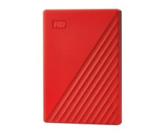 Išorinis kietasis diskas HDD Western Digital My Passport (2TB, USB 3.2), raudonas