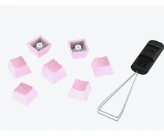 Pakaitiniai klavišai HyperX Rubber Keycaps, rožinės spalvos (US)