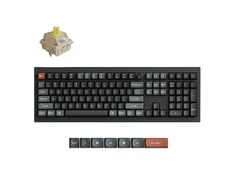 Belaidė mechaninė klaviatūra Keychron V6 Ultra 8K, Banana jungikliai, US INTL ANSI išdėst., Juoda