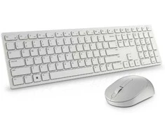 Dell | Klaviatūra ir pelė | KM5221W Pro | Klaviatūros ir pelės rinkinys | Wireless | su pele | Russian | Baltas