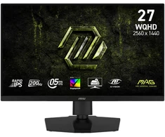LCD Monitorius MSI 27 " 2560 x 1440 pikselių Wide Quad HD Native aspect ratio 16:9 LCD Flat MAG274QPFE20